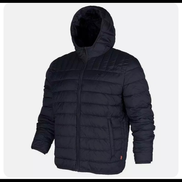 Levi's Jackets \u0026 Coats | Levi's Mens Black Quilted Puffer Winter Outdoors Hiking Jacket Coat | Color: Black | Size: S | Crismashop's Closet